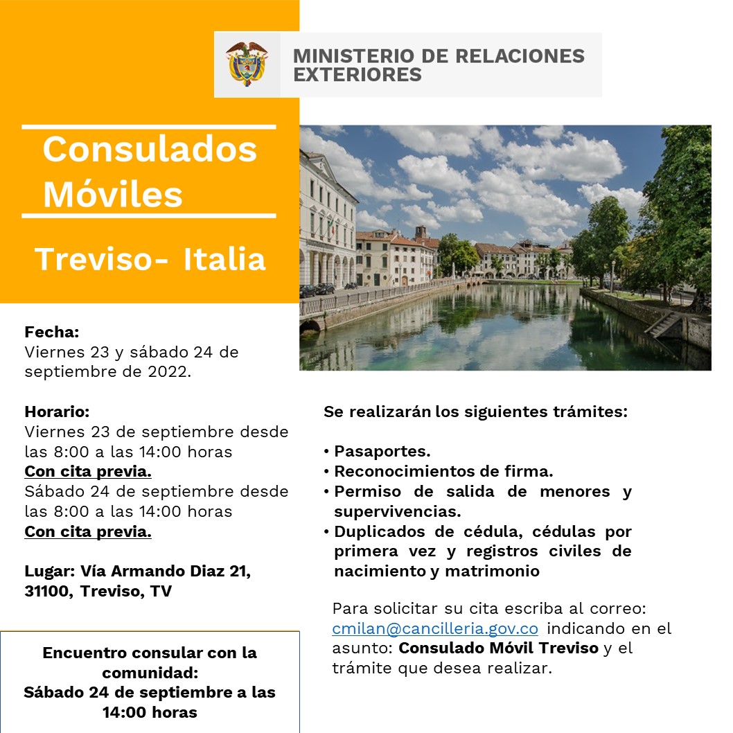 Consulado Móvil en Treviso