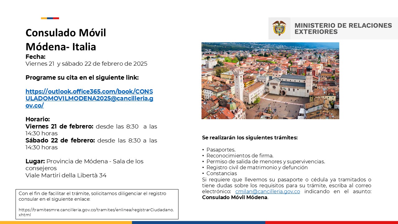 Consulado Móvil 2025 febrero 